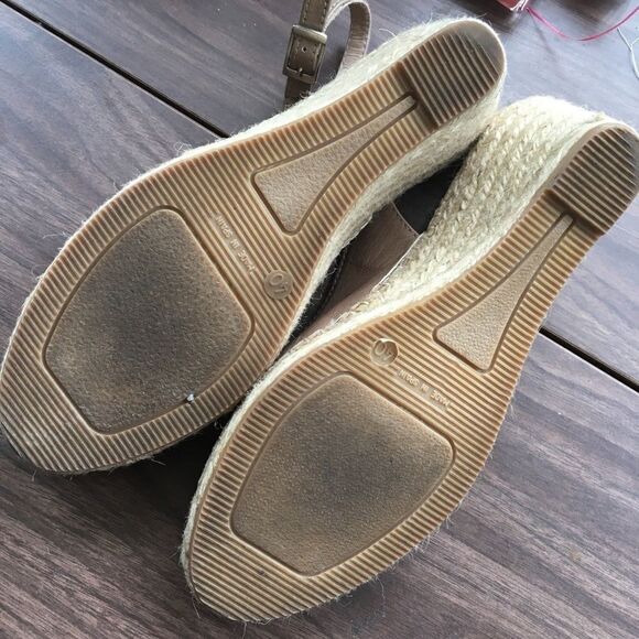 BROWNS shoes peep toe wedge espadrilles sling back sandals 40 - Picture 7 of 9